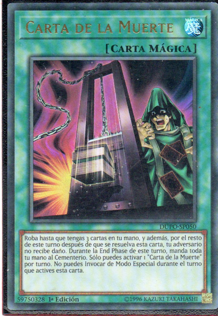 Carta de la Muerte DUPO-SP´050 Ultra rare