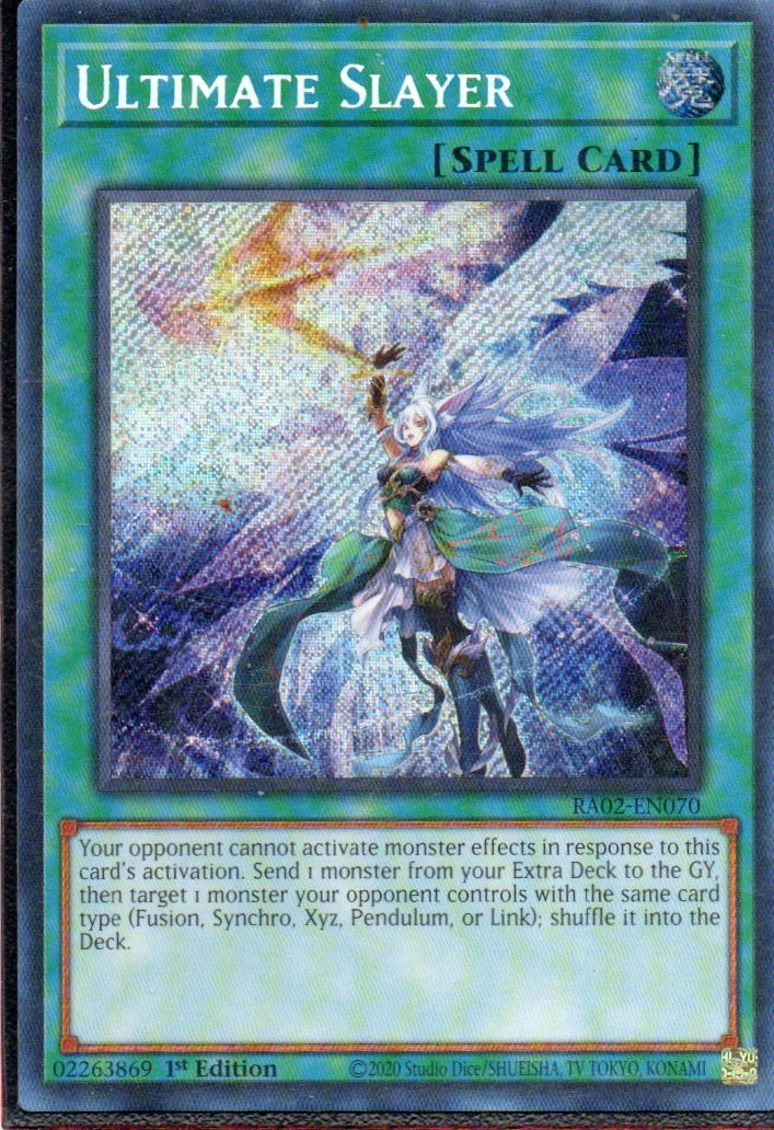 Ultimate Slayer RA02-EN070 Secret rare