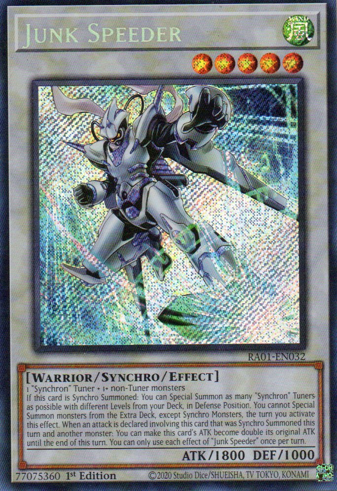 Junk Speeder RA01-EN032 Secret rare