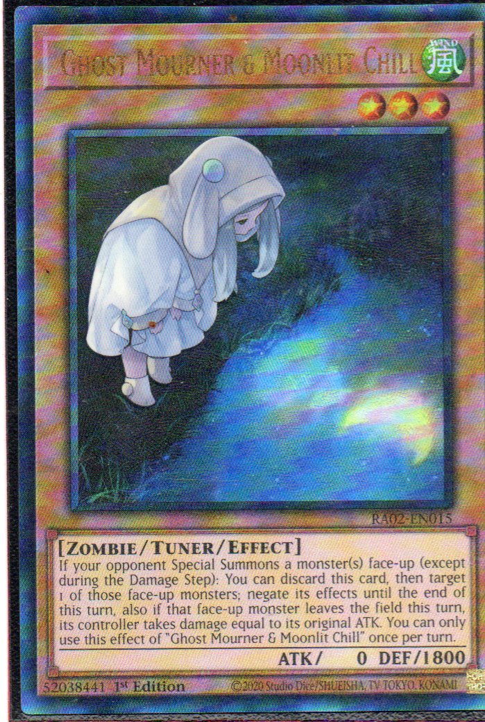Ghost Mourner & Moonlit Chill RA02-EN015 Ultimate rare