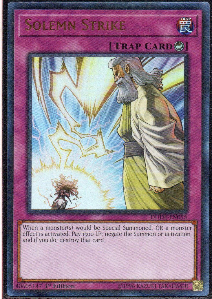 Solemn Strike DUDE-EN055 Ultra rare