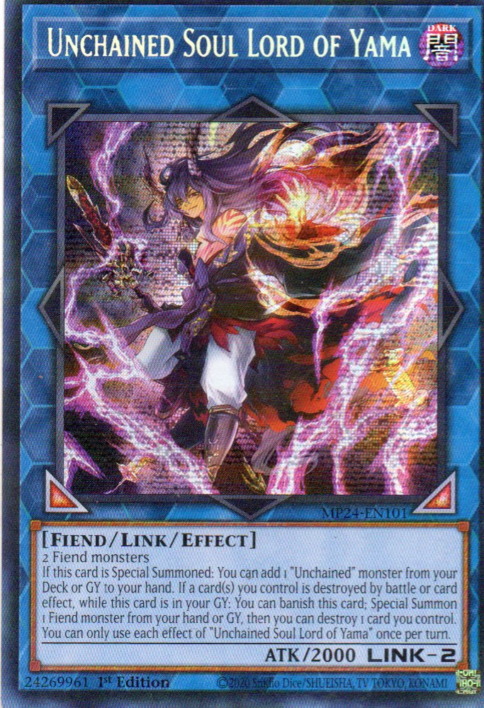 Unchained Soul Lord of Yama MP24-EN101 Secret rare