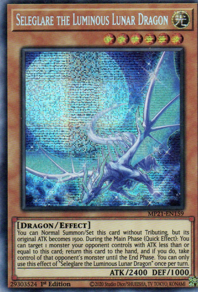 Seleglare the Luminous Lunar Dragon MP21-EN159 Secret rare