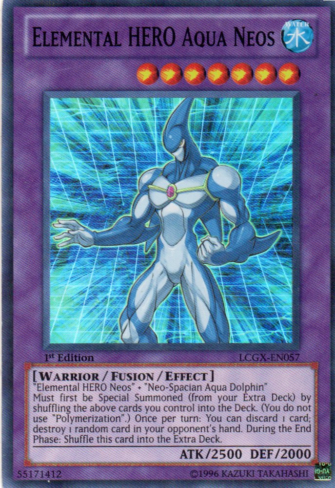 Elemental HERO Aqua  Neos LCGX-EN057 Super rare