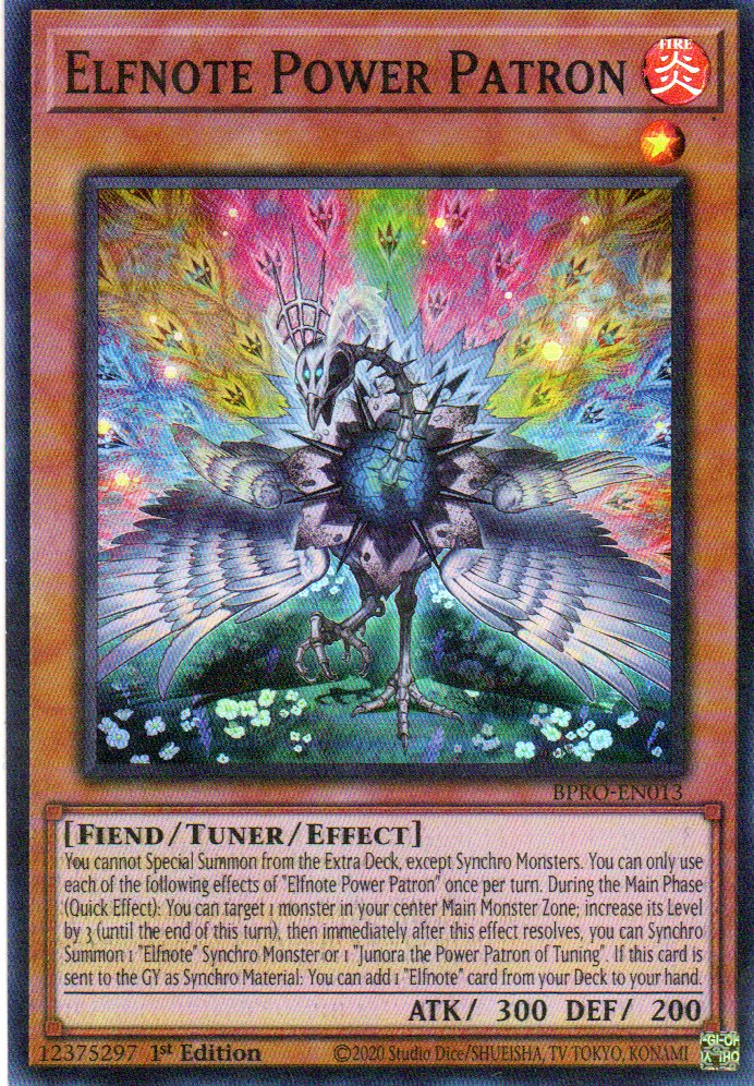 Elfnote Power Patron BPRO-EN013 Super rare