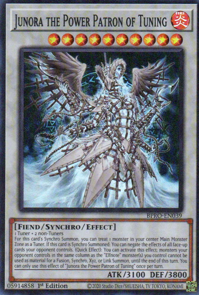 Junora the Power Patron of Tuning BPRO-EN039 Super rare