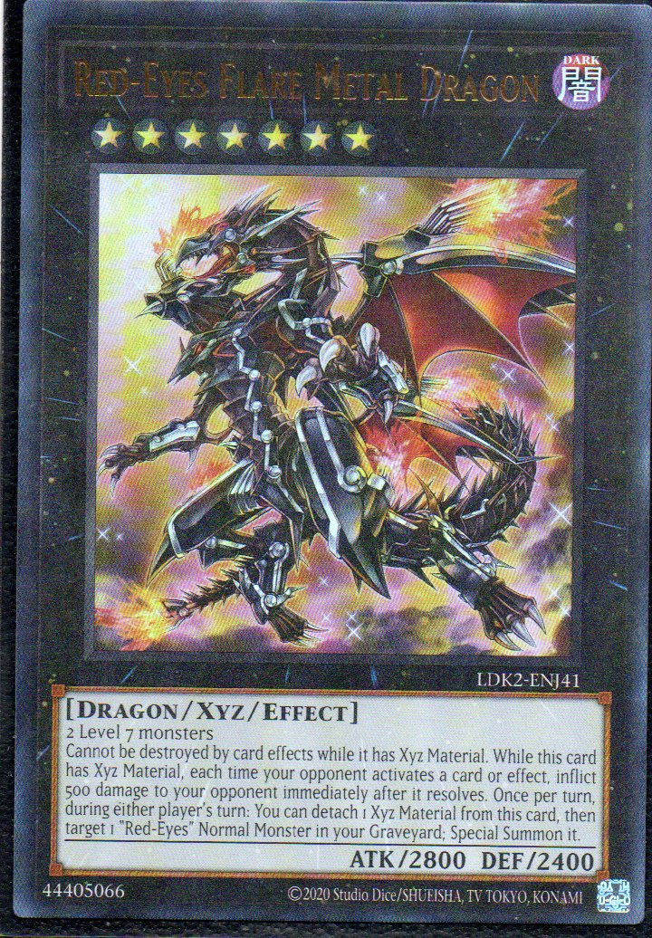 Red-eyes Flare Metal Dragon LDK2-ENJ41 Ultra rare