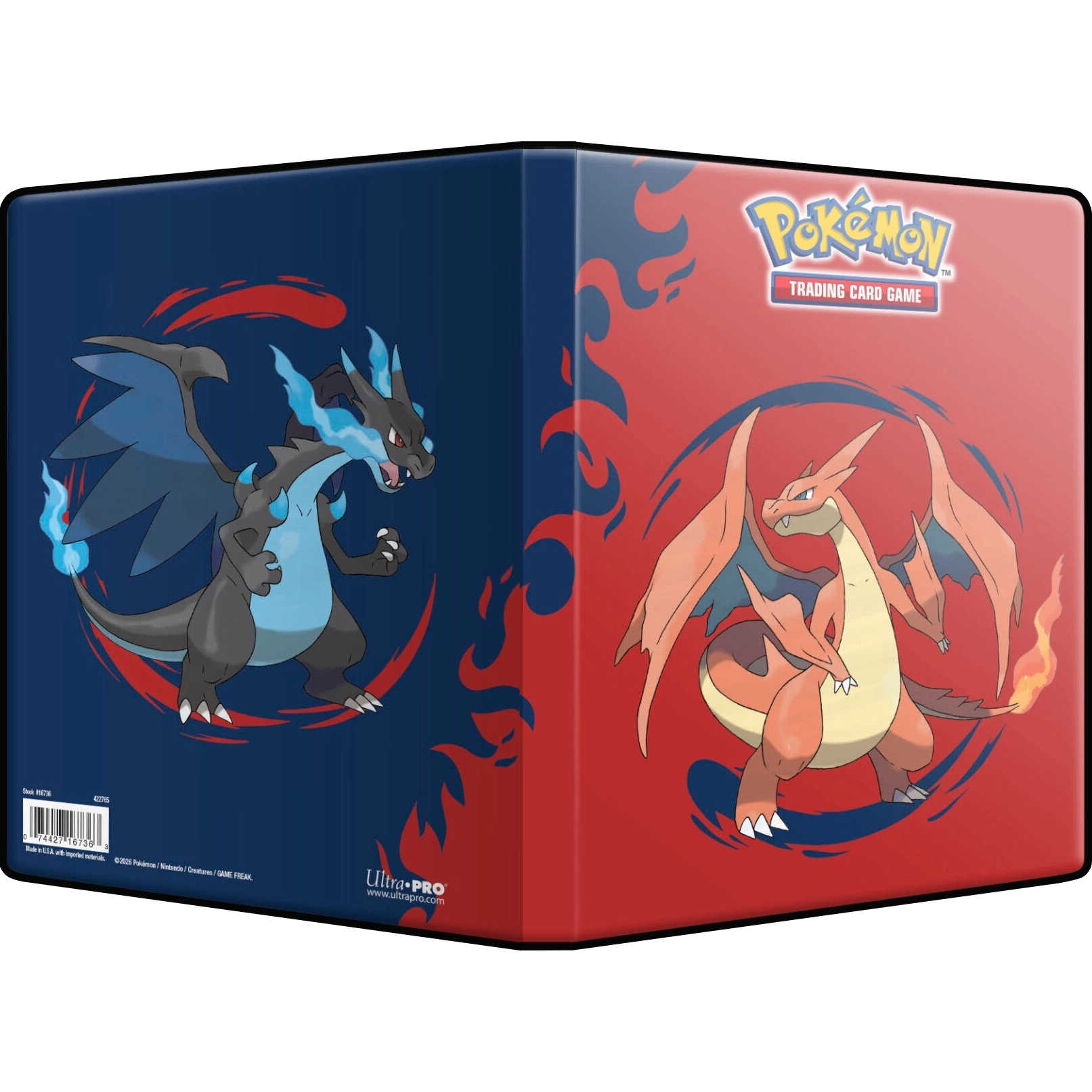 Mega Charizard X & Y Carpeta 4 Espacios Hoja Trasparente