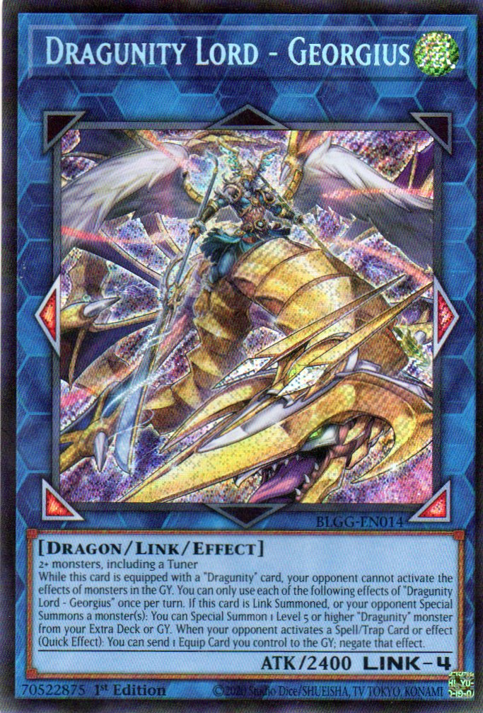 Dragunity Lord - Georgius BLGG-EN014 Secret rare