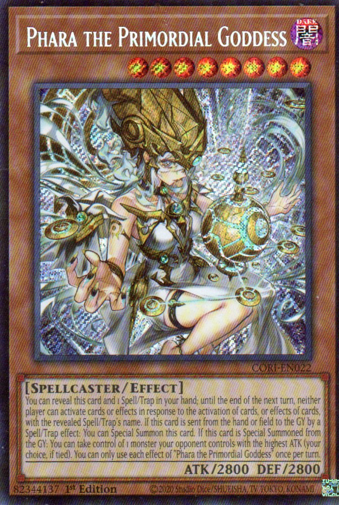 Phara the Primordial Goddess CORI-EN022 Secret rare