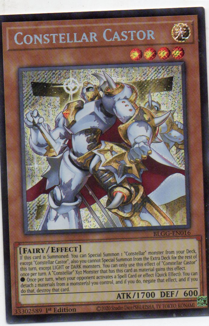 Constellar Castor BLGG-EN016 Secret rare