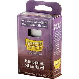 Micas European Standard  Clear/Non Glare Board Game Sleeves Dragon Shield c/100