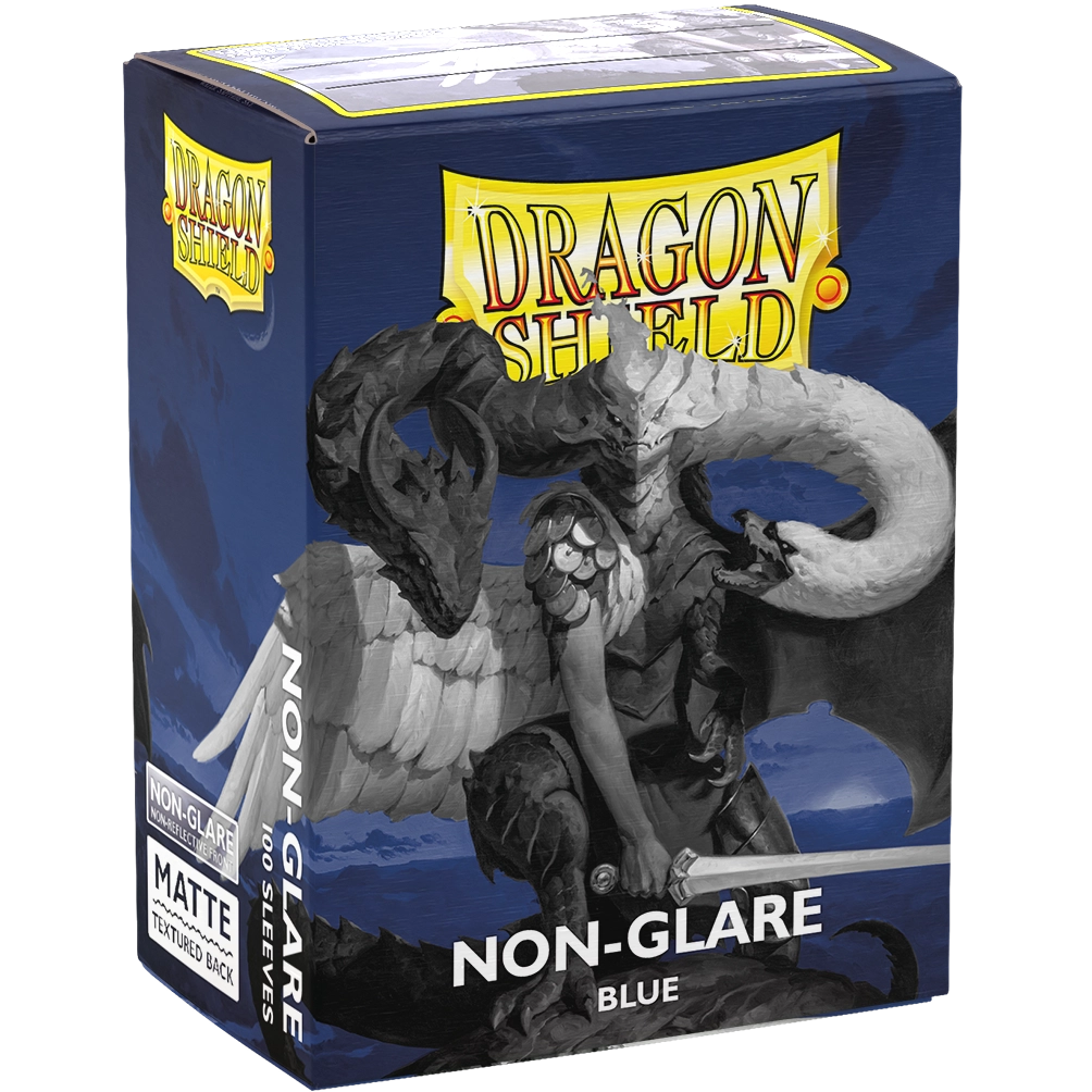 Micas Blue Non-Glare Matte Standard Dragon Shield c/100
