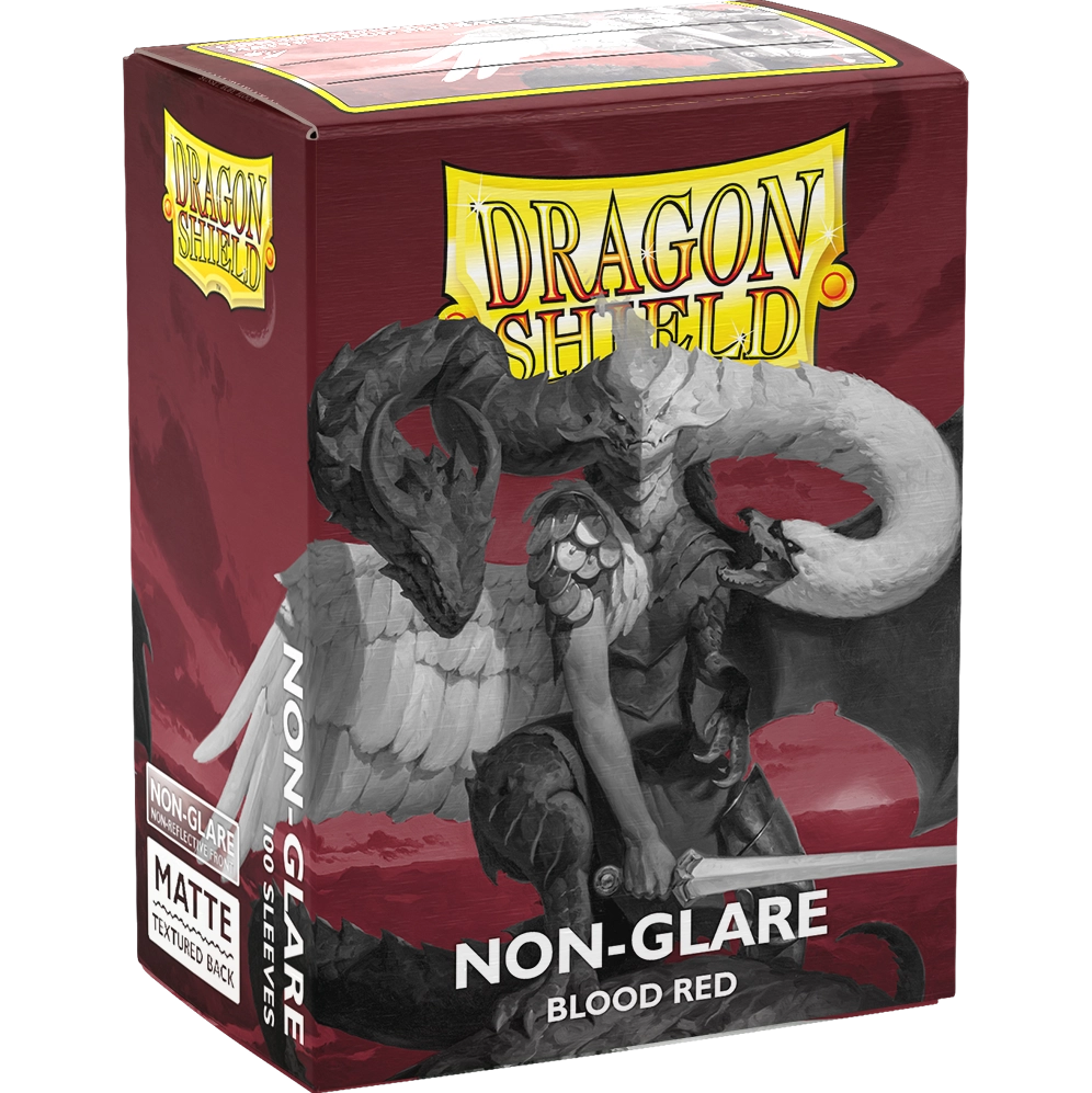Micas Blood Red Non-Glare Matte Standard Dragon Shield c/100