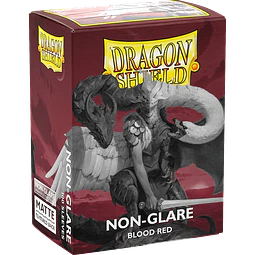 Micas Blood Red Non-Glare Matte Standard Dragon Shield c/100