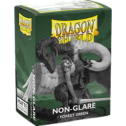 Micas Forest Green Non-Glare Matte Standard Dragon Shield c/100