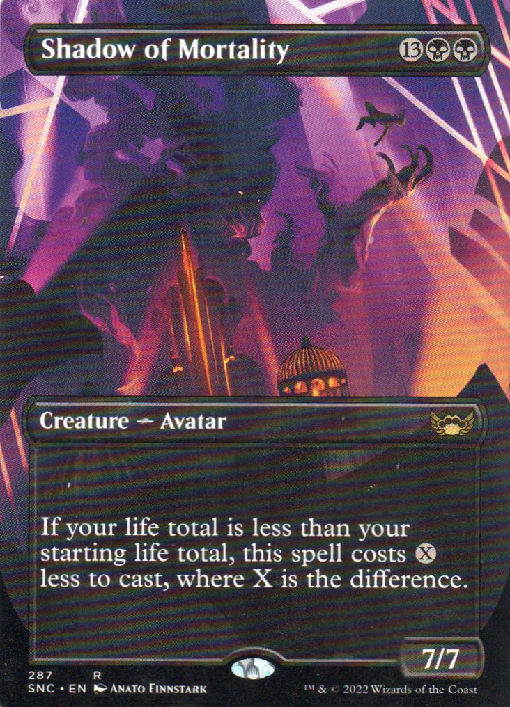 Shadow of Mortality SNC 287 Rare ingles