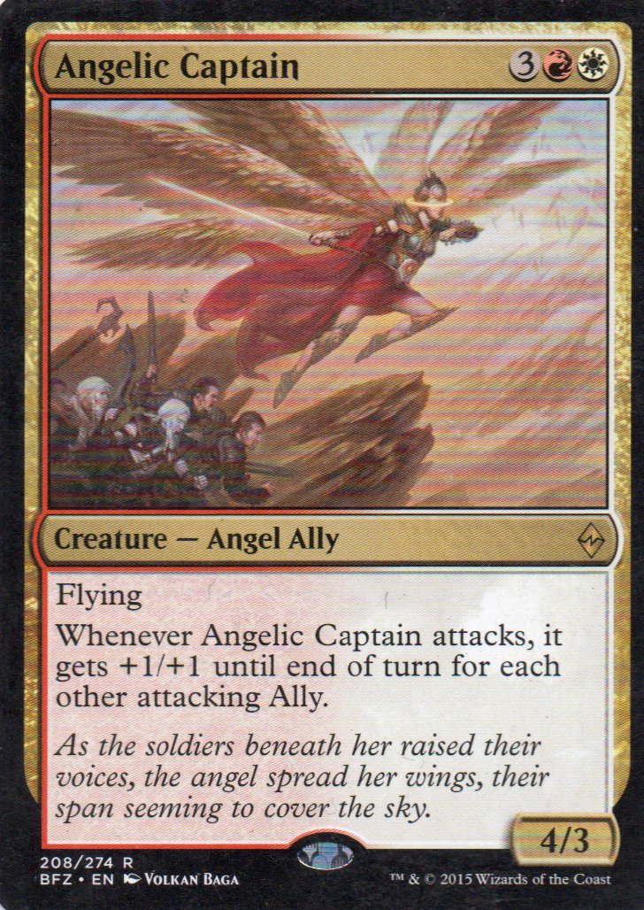 Angelic Captain BFZ 208 Rare ingles