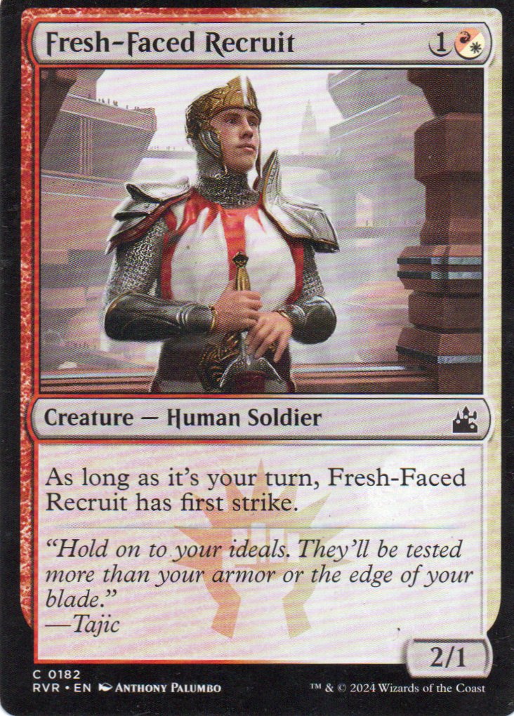 Fresh-Faced Recruit RVR 182 Commun ingles