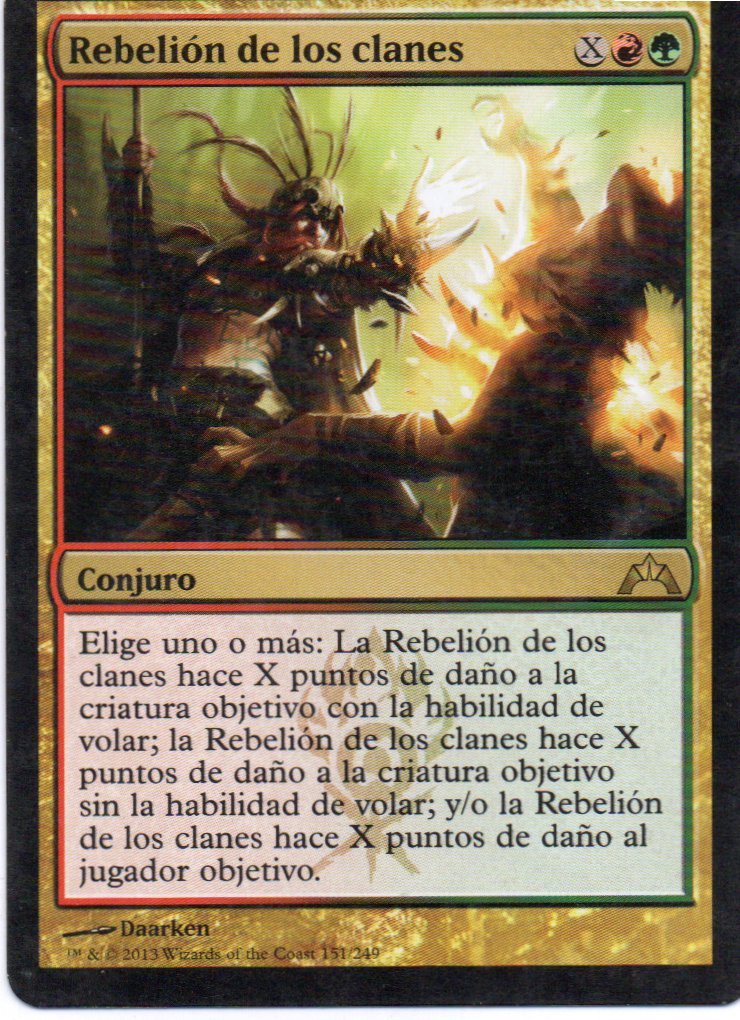 Rebelion de los clanes 151 Rare Español