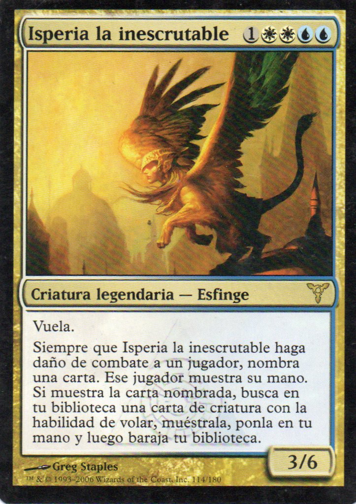 Isperia la inescrutable 114 Rare ingles