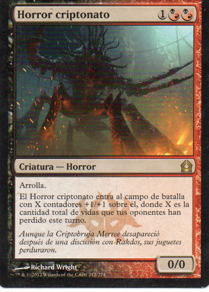 Horror criptonato 212 Rare ingles