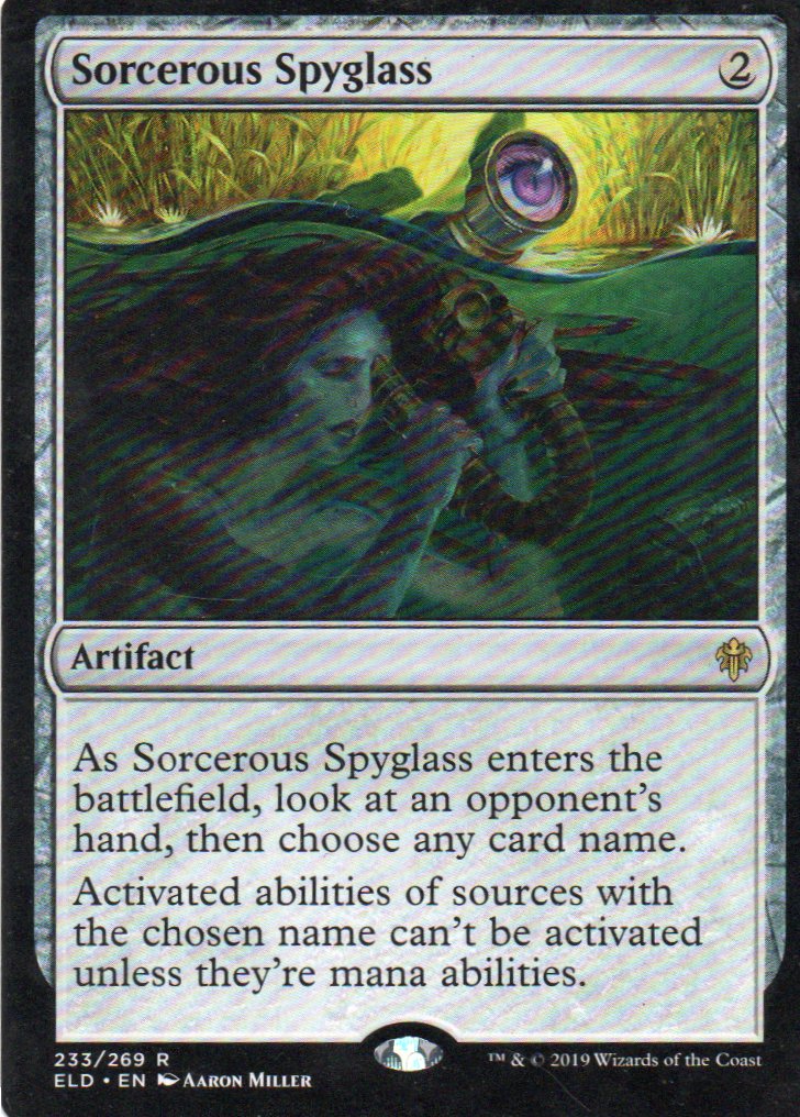Sorcerous Spyglass ELD 233 Rare ingles