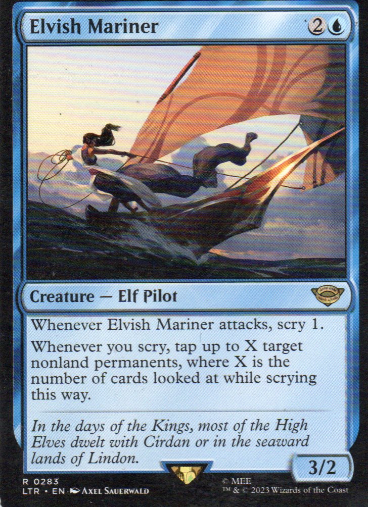 Elvish Mariner LTR 283 Rare ingles
