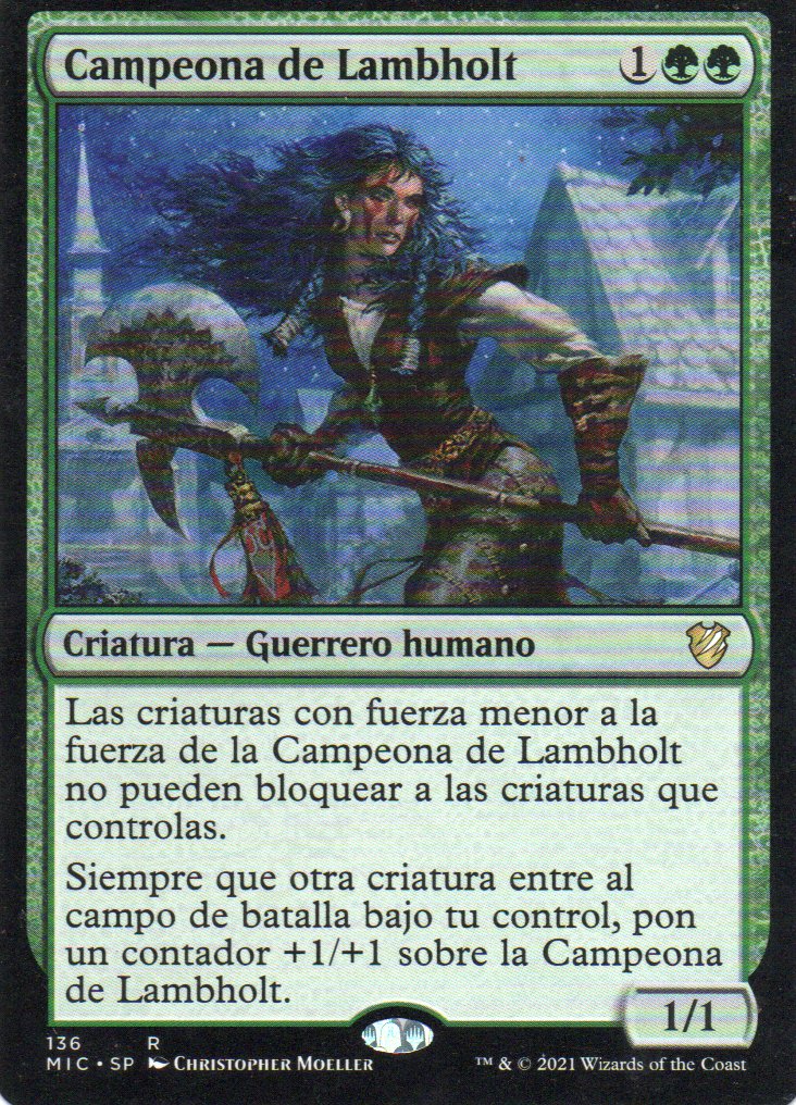 Campeona de Lambholt MIC 136 Rare ingles