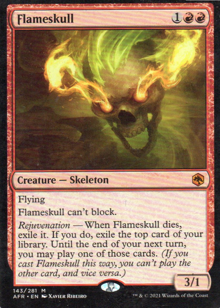 Flamekull AFR 143 Mythic rare ingles
