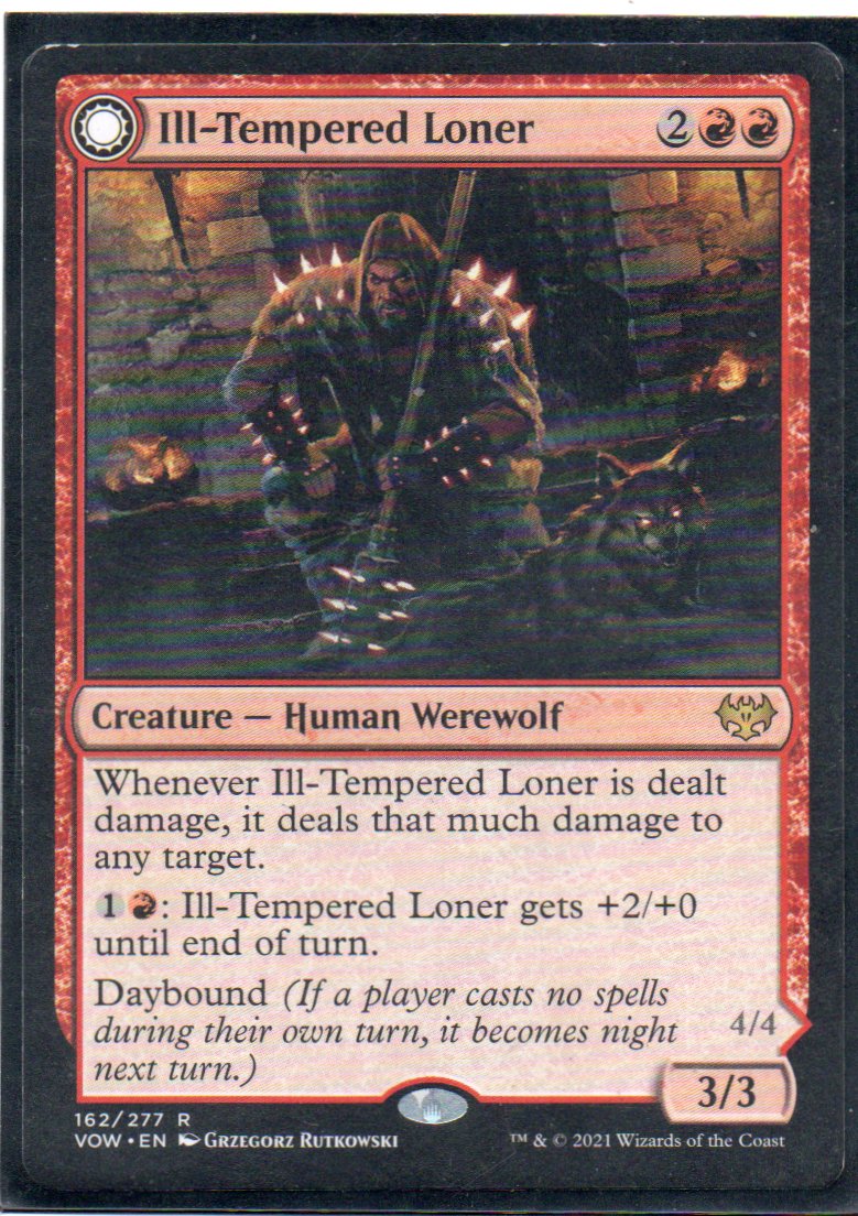 Ill-Tempered Loner VOW 162 Rare ingles