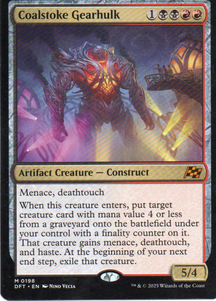 Coalstoke Gearhulk DFT 198 Mythic rare ingles