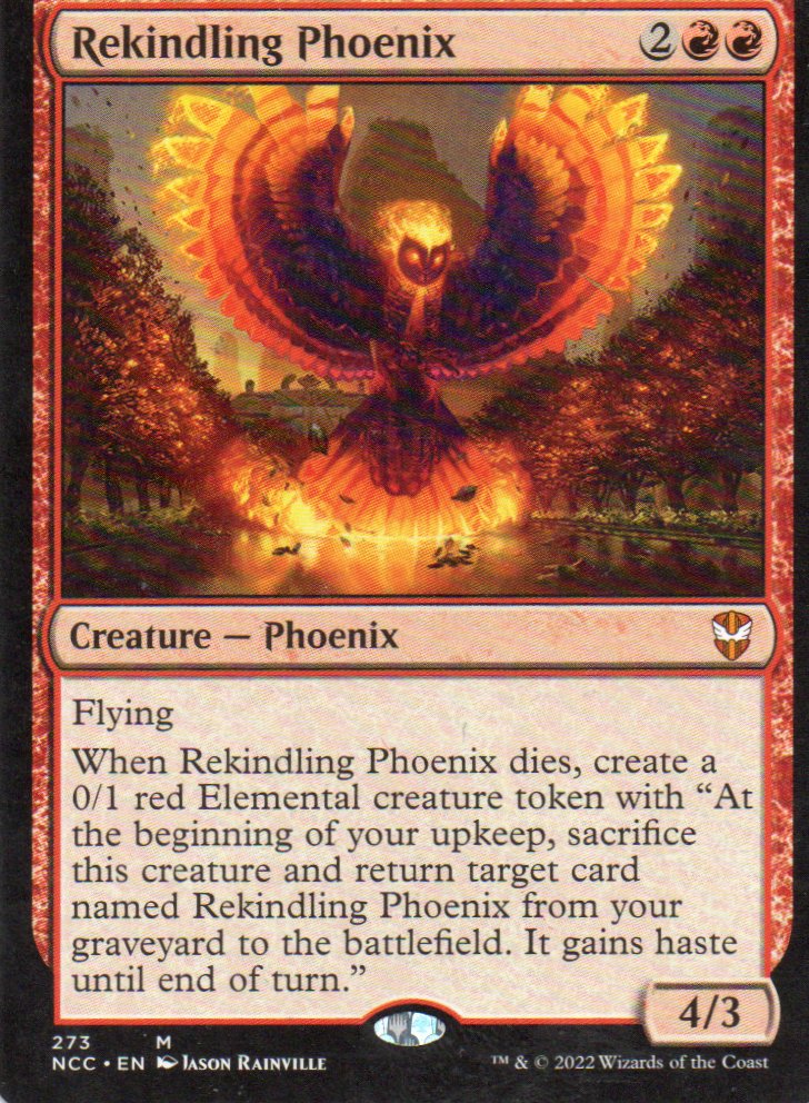 Rekindling Phoenix NCC 273 Mythic rare ingles