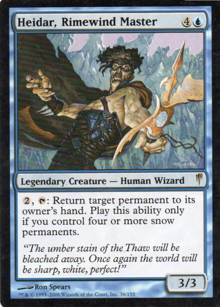 Heidar, Rimewind Master 36 Rare ingles