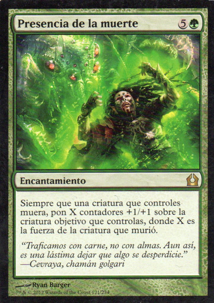 Presencia de la Muerte 121 Rare Español