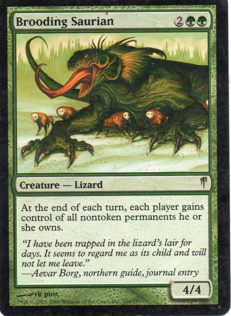 Brooding Saurian 106 Rare Ingles
