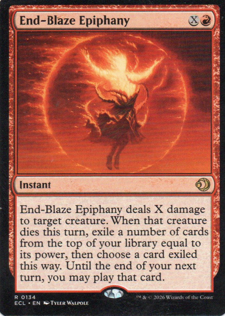 End-Blaze Epiphany ECL 134 Rare Ingles