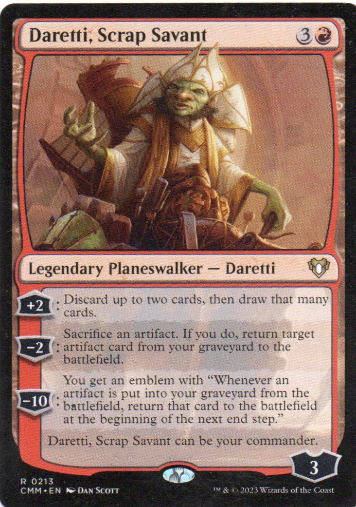 Daretti, Scrap Savant CMM 213 Rare ingles