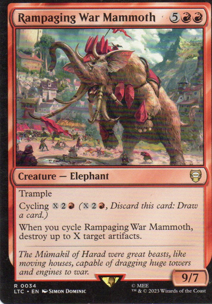 Rampaging War Mammoth LTC 034 Rare ingles