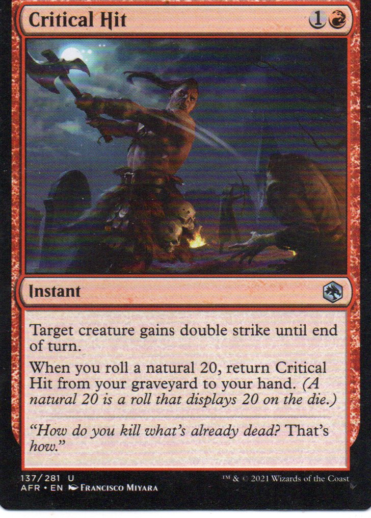 Critical Hit AFR 137 Uncommun ingles