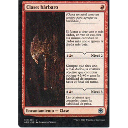 Clase: barbaro AFR 131 Uncommun ingles