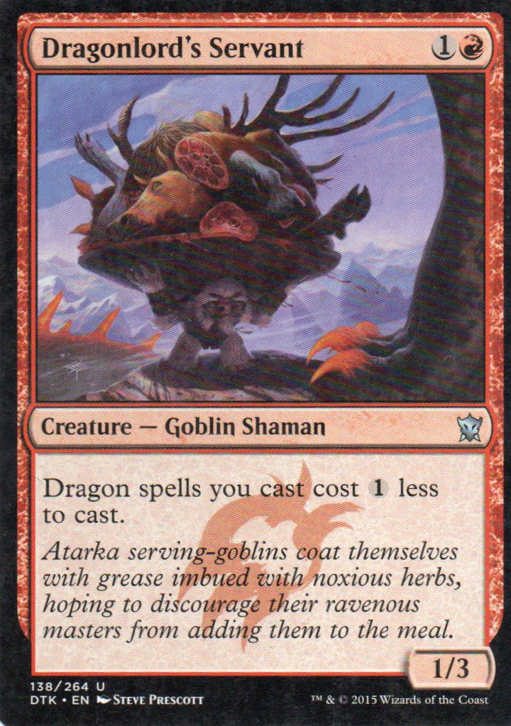 Dragonlord's Servant DTK 138 Uncommun ingles
