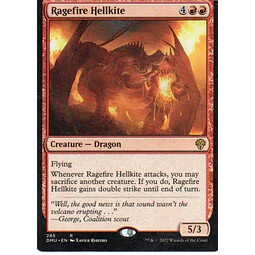 Ragefire Hellkite DMU 285 Rare ingles