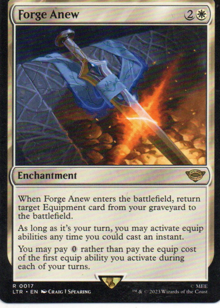 Forge Anew LTR 017 Rare ingles