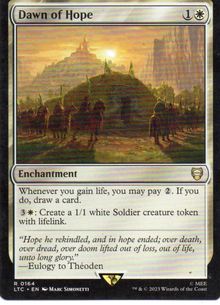 Dawn of Hope LTC 164 Rare ingles