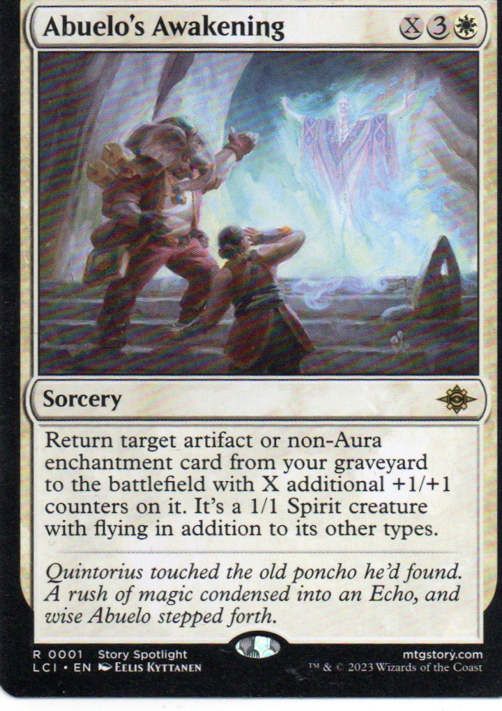 Abuelo's Awakening LC1 001 Rare ingles