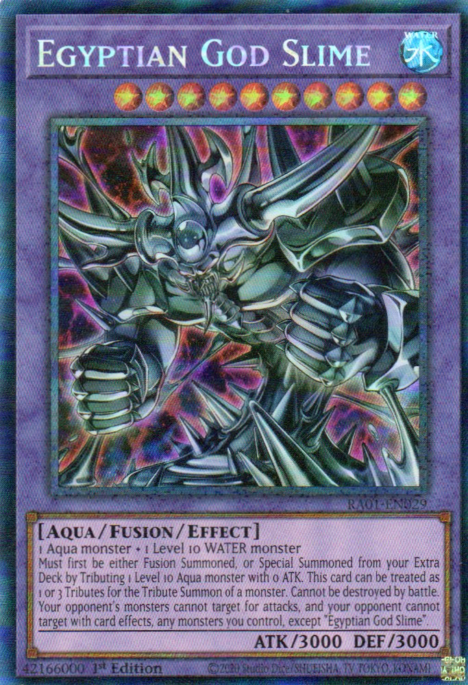 Egyptian God Slime RA01-EN029 Collector rare