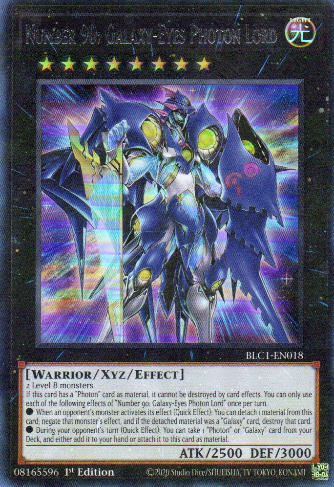 Number 90: Galaxy-Eyes Photon Lord BLC1-EN018 Ultra rare