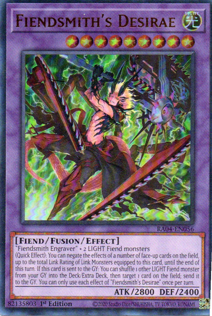 Fiendsmith's Desirae RA04-EN056 ultra rare