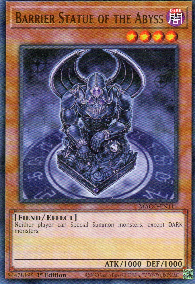 Barrier Statue of the Abyss MAGO-EN111 Rare